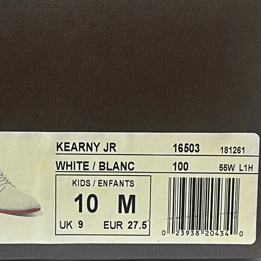 Florsheim‎ Kearney Jr. Boys White Suede Oxford Dress Shoes Size 10M Kids